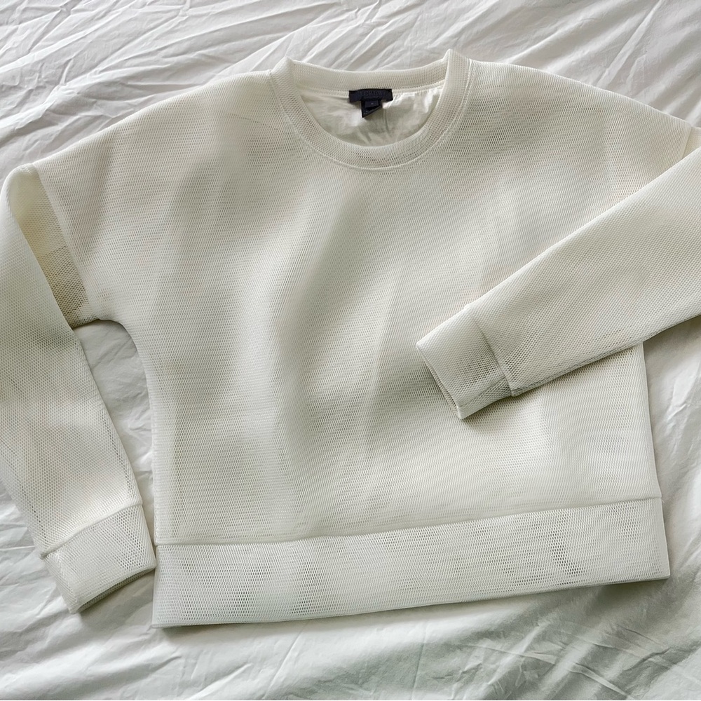 J. Crew Women's Mesh Sweatshirt
